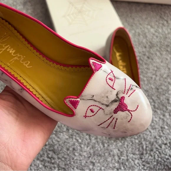 未使用CHARLOTTE OLYMPIA♪Sleeping Kitty♪25cm Kitty Espadrilles – Charlotte Olympia